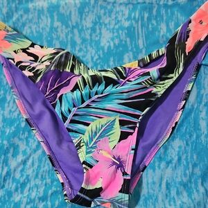 Tropical Floral Bikini Bottom